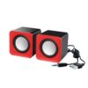 Live Tech 6 watts SP 02 Wired Laptop Speaker (RED)
