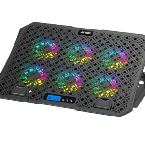 Ant Esports NC210 Gaming Laptop Cooler for 10–15.6 Inch Laptops | Laptop Cooling Pad RGB with 6 Fans | Adjustable Height Stand | Dual USB Ports | High Speed Silent Notebook Cooling Pad