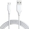 Micro USB Fast Charging Cable with 3.0A Output, 480Mbps Data Transfer, 1M Length for Smartphones, Tablet, Laptops & Other Micro USB Devices(White)