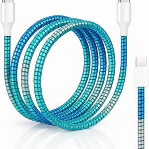 Cable Protector Spiral Wrap | USB Charger & Earphone Cable Saver | Anti-Break Protection Sleeve (Pack of 3)